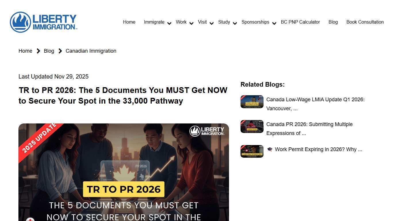 TR to PR 2026: The 5 Documents You MUST Get NOW to Secure Your Spot in the 33,000 Pathway